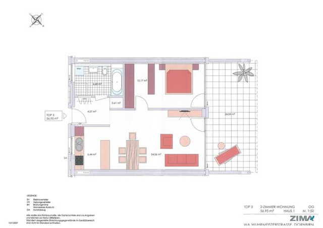 Gemütliche 2-Zimmerwohnung in ruhiger und zentraler Lage in Dornbirn zu vermieten