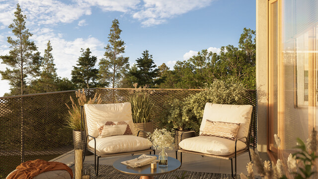 3- Zimmer Dachgeschoss Wohnung in einer Sackgasse