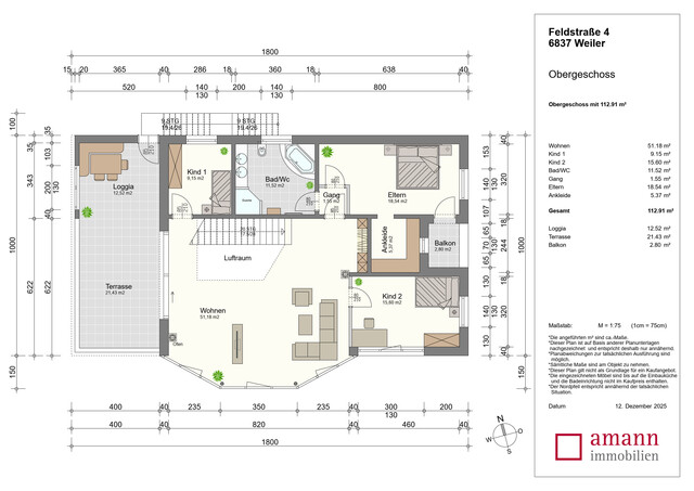 Modernes Wohnen und Arbeiten in einem Haus