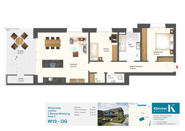See, Berg, Natur - Ihr Zuhause! 3-Zimmer-Terrassenwohnung W10