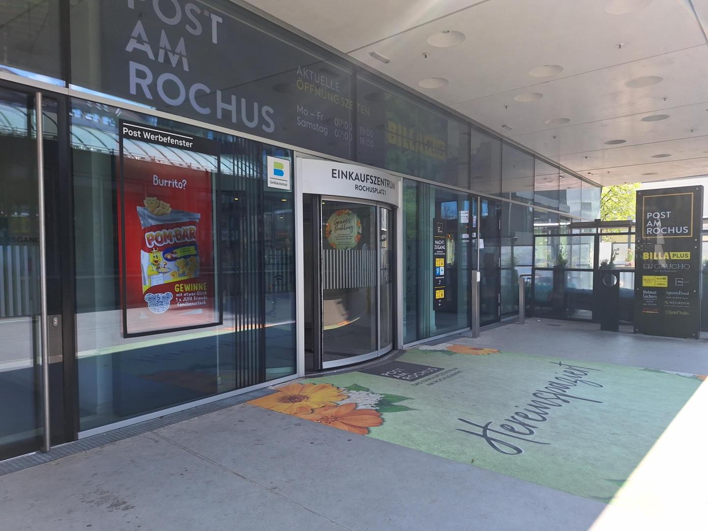 Attraktives Geschäftslokal im Erdgeschoss des frequentierten Einkaufszentrums Post am Rochus