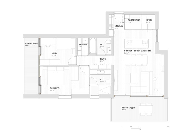 Hochwertige 3.5-Zimmer-Wohnung im Herzen von Hohenems zu vermieten