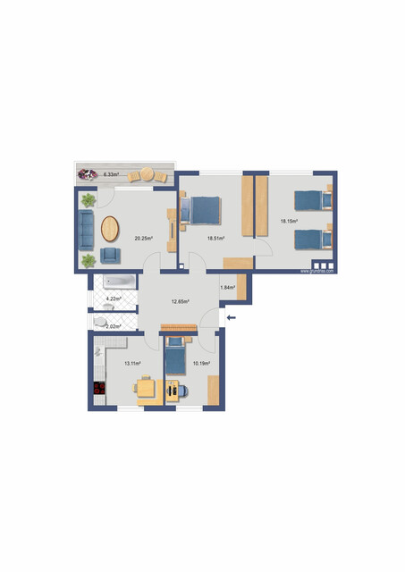 Großzügige 4-Zimmerwohnung mit Balkon
