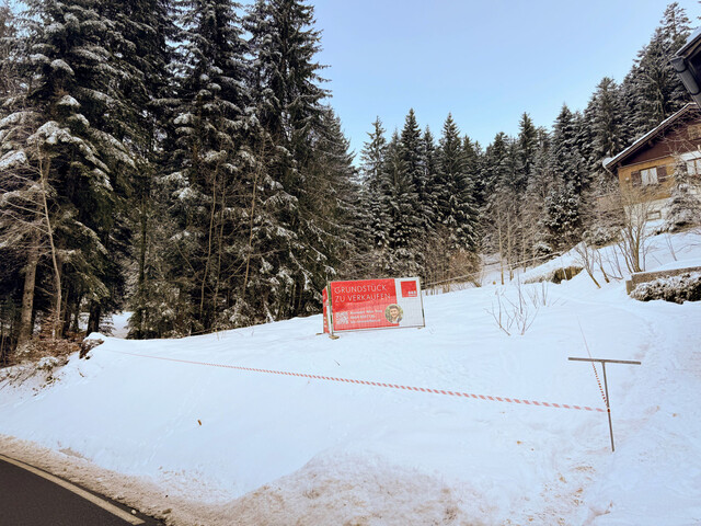 Baugrundstück mit Ferienwidmung in bester Lage in Schwarzenberg Bödele