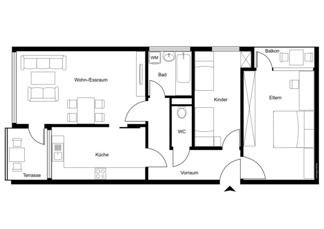 Sanierungsbedürftige Eigentumswohnung in begehrter Lage von Bregenz