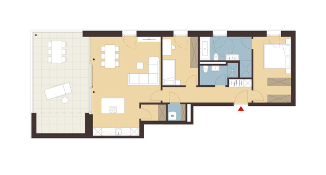 3-Zimmerwohnung mit Terrasse| B05