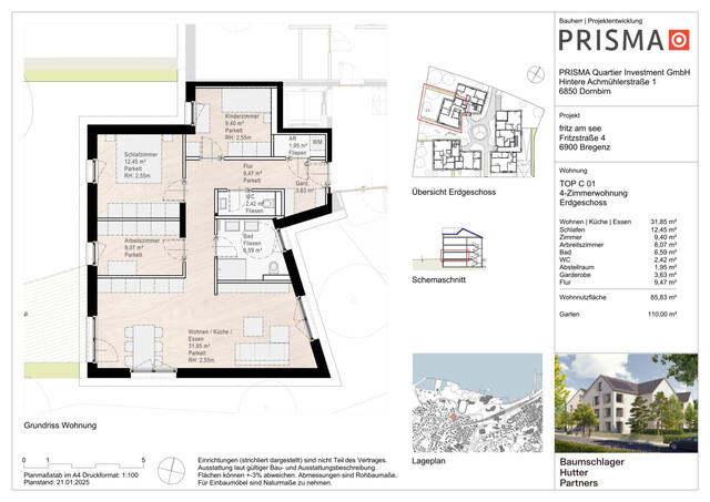 Ruhige 4-Zimmer-Gartenwohnung