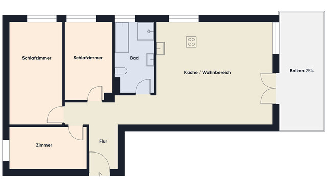 Moderne 4-Zimmer-Wohnung in Hard