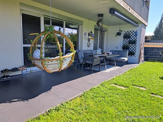 Großartige 4 Zim. Gartenwohnung mit ca. 96m² Wfl., großer Terrasse und Tiefgaragenplatz in Hohenems!