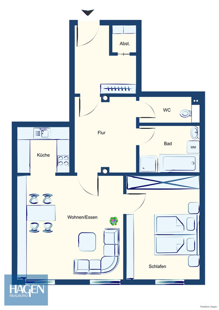 Ihr neues Zuhause im Zentrum von Lustenau! - 
2,5 Zimmer Wohnung zu vermieten