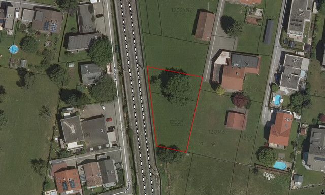 Baugrundstück mit 1.147 m² in Lauterach mit Blick ins Grüne