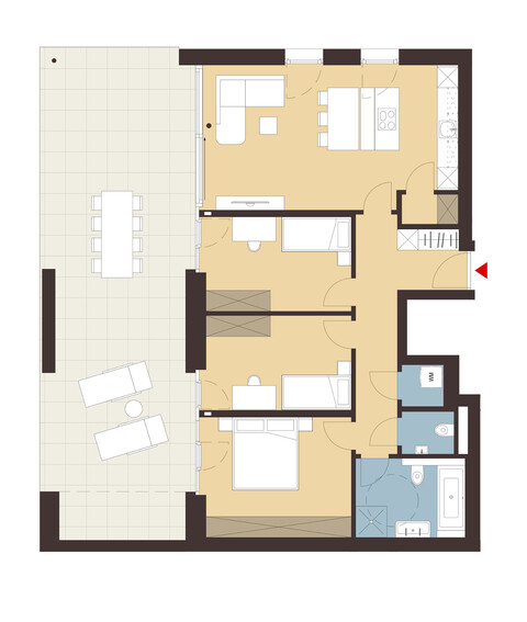 4-Zimmerwohnung mit Garten | B02