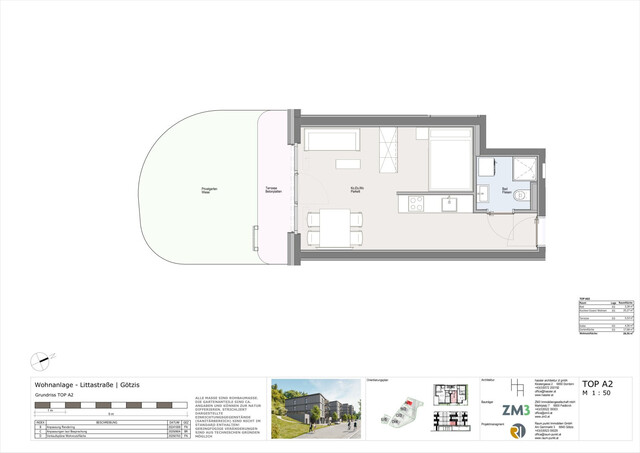 1-Zimmer-Gartenwohnung in Götzis - Top A2