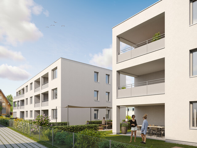 Urban und nah an der Natur wohnen.  3 Zimmer im Dachgeschoss