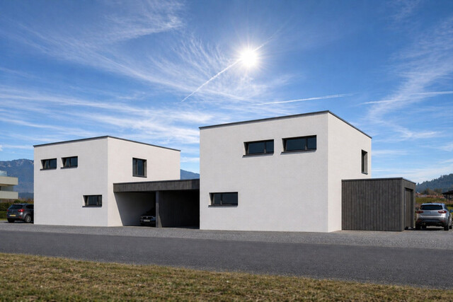 Projekt Kompakt Daheim² - modernes Doppelhaus mit Garten in top Lage von Götzis - DH2