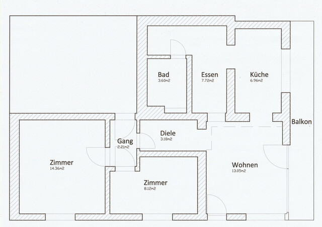 Liebliche 3-Zimmerwohnung mit Grünblick