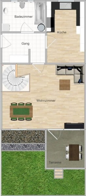 Gemütliche 3-Zimmer-Wohnung mit Balkon und privatem sonnigen Gartenanteil in Lustenau, Martin-Kink-Straße