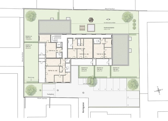 4-Zi-Terrassenwohnung TOP 11 in Rankweil-Brederis, Korngasse 5