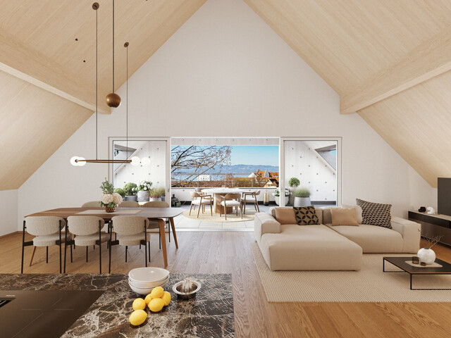 Dachgeschosswohnung mit Seeblick - Wohnen am Funkenweg - Ruhelage im Zentrum - Top B7