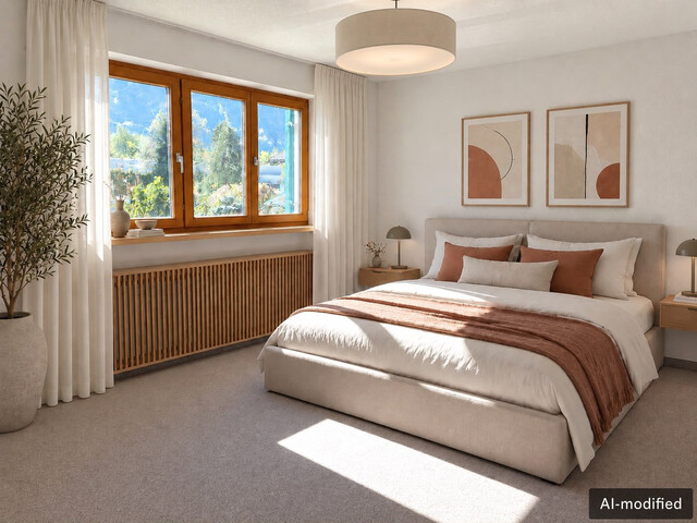Großzügige, sonnige 3-Zimmerwohnung mit Garten in Gantschier