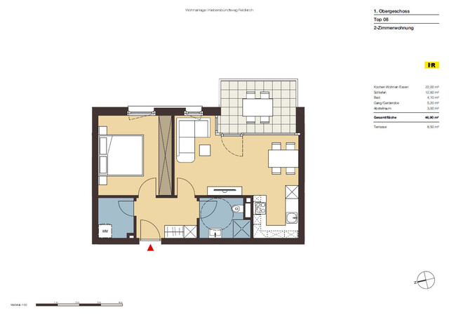 Wunderbare 2-Zimmerwohnung mit Balkon in ruhiger Lage