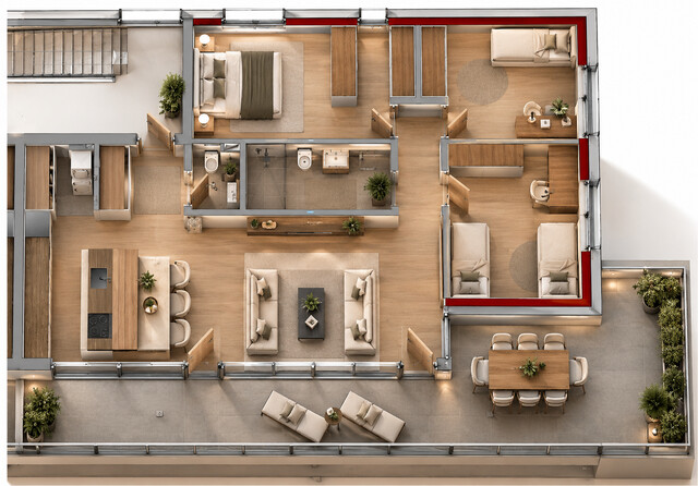 Penthouse Wohnung Top B9 in Fussach in Seenähe und im Grünen