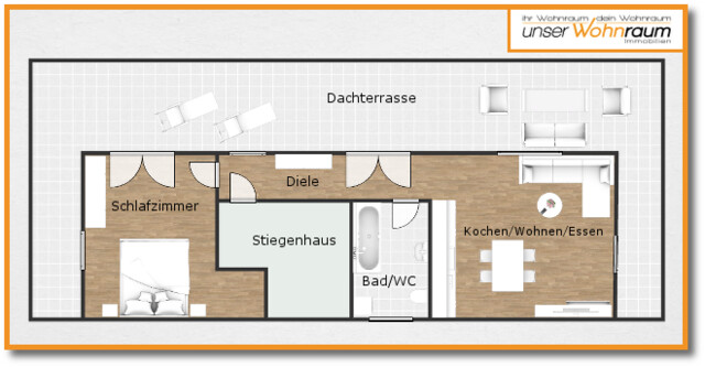 Penthousewohnung mit großer Terrasse und Garage in Lauterach