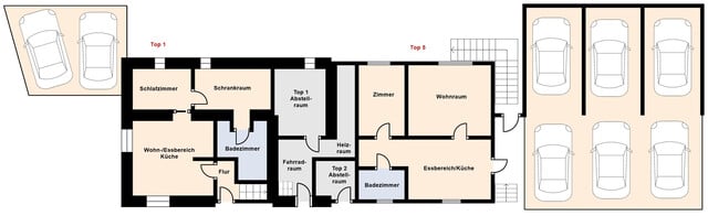 Zins- und Renditehaus z´Ems mit fünf separaten Wohnungen zu verkaufen