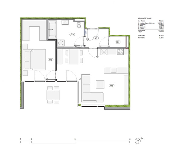 Moderne 2-Zimmerwohnung mit Loggia in Bregenz zu vermieten!