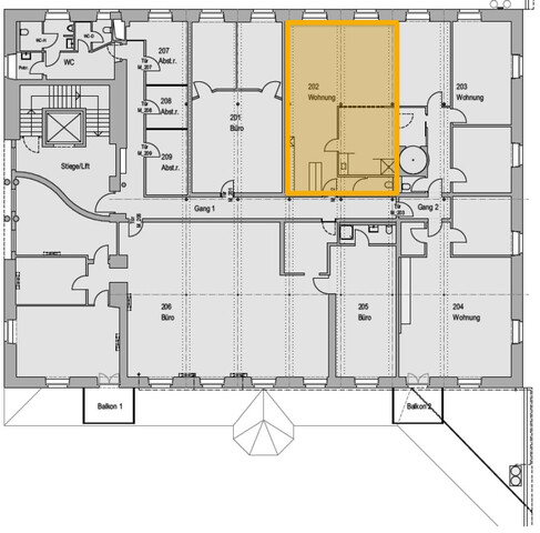 Dornbirn - Bürofläche im 2. OG mit ca. 80 m² 