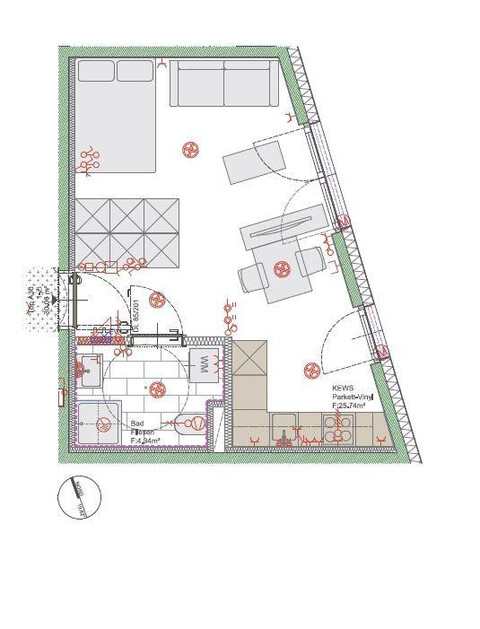 A30 - Neubau! 2-Zimmer-Mietwohnung