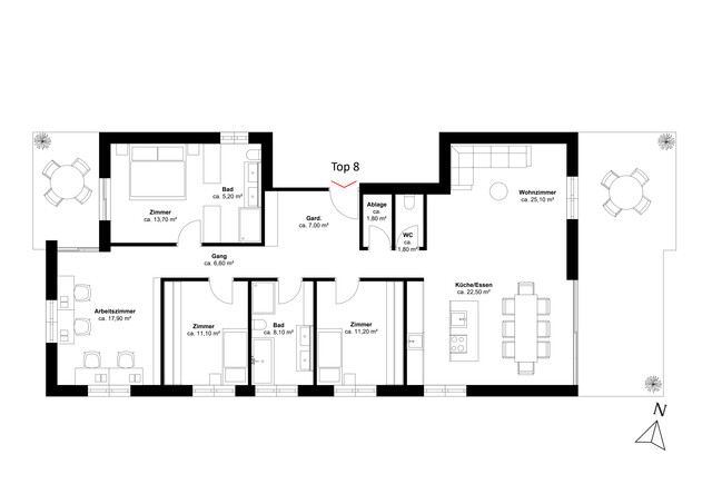 Top 08 - Stilvolles Neubau-Penthouse in sonniger Aussichtslage!