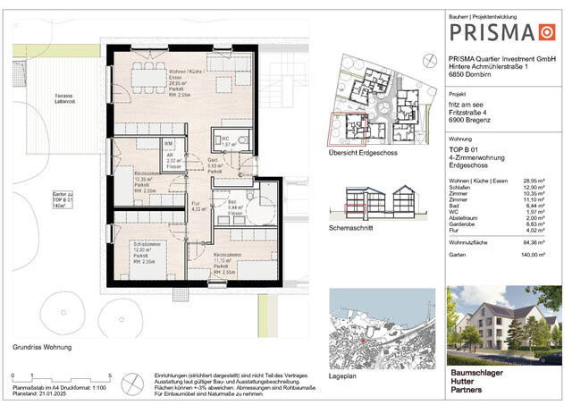 Attraktive 4-Zimmer-Gartenwohnung