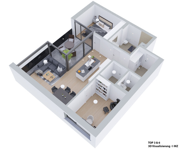 PROVISIONSFREI: 3-Zimmer-Wohnung in Höchst zu vermieten. Top moderner Neubau mit Loggia, Kochinsel und raumhoher Verglasung!