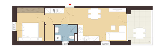 2-Zimmerwohnung mit Terrasse| C03