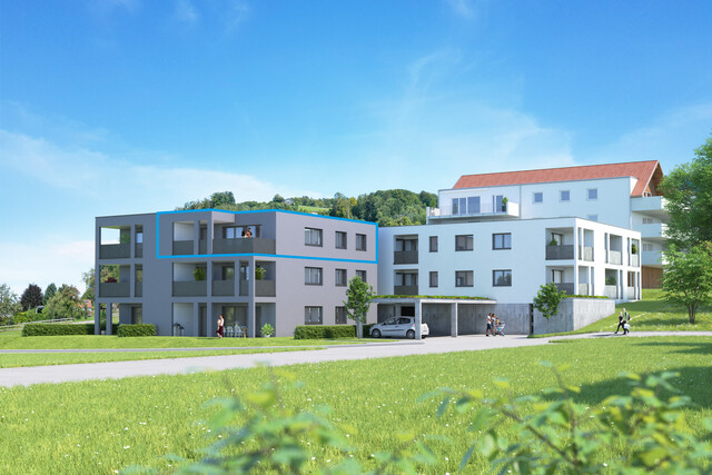 Wohnen mit Weitblick – tolle 4-Zi-Wohnung mit Terrasse