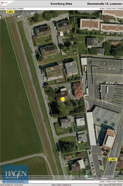 Dammstraße, Lustenau - Büro- oder Fitnessfläche im 1. Obergeschoss zu vermieten!