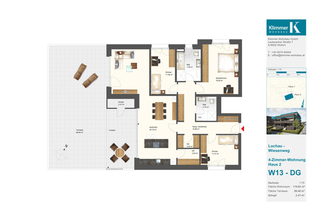 See, Berg, Natur - Ihr Zuhause! 4-Zimmer-Dachgeschosswohnung W13