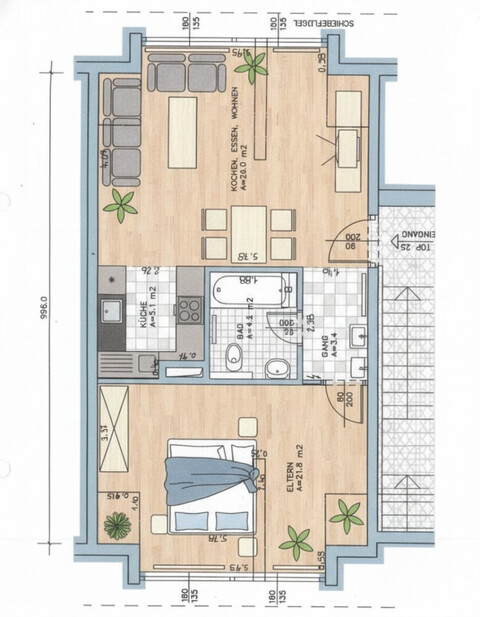 Gemütliche 2-Zimmerwohnung in Hohenems zu vermieten!