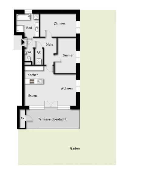 VERKAUFT - Gepflegte Gartenwohnung im Vorderland