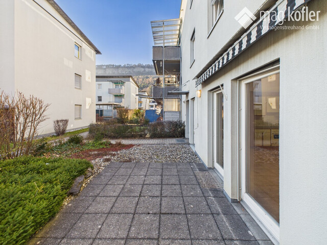 Charmante 1-Zimmer-Erdgeschosswohnung mit Garten in Feldkirch-Tosters