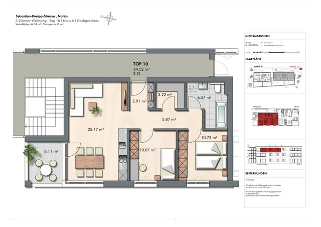 3-Zimmer Wohnung in ruhiger Lage Top 6