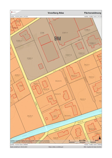 Sonniges Baugrundstück in wunderbarer Lage von Altach zu verkaufen! 400 m² Baufläche stehen noch zur Verfügung!