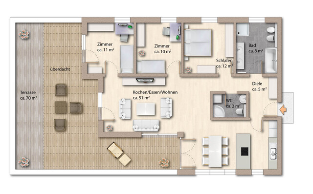 Über den Dächern von Feldkirch: Wohnoase mit Skylineblick zu verkaufen