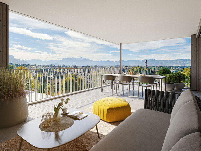4,5-Zimmer-Dachgeschosswohnung mit Weitblick | B12