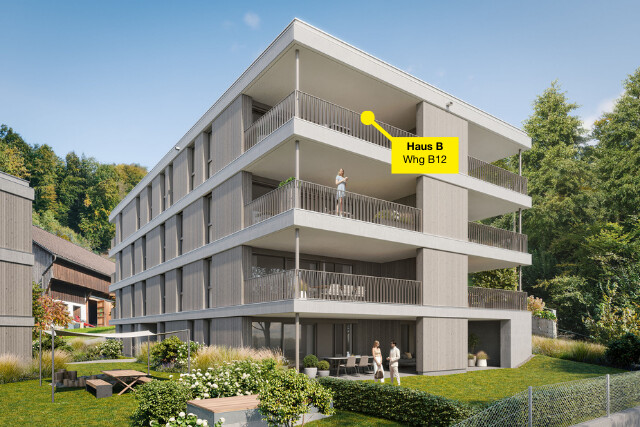 4,5-Zimmer-Dachgeschosswohnung mit Weitblick | B12