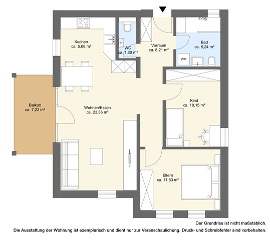 Gemütliche 3 Zimmerwohnung zum Wohlfühlen 