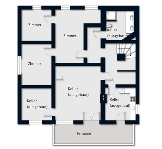 Sanierungsbedürftiges Haus auf großem Grundstück