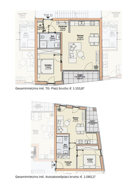 Neubau-Erstbezug: Hochwertige 2-Zimmerwohnungen in Röthis zu vermieten!