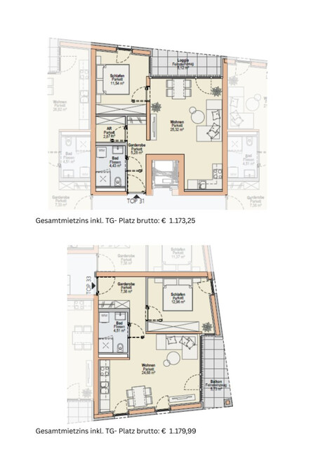 Neubau-Erstbezug: Hochwertige 2-Zimmerwohnungen in Röthis zu vermieten!